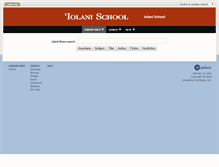 Tablet Screenshot of iolani.polarislibrary.com