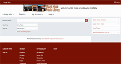 Desktop Screenshot of mthope.polarislibrary.com