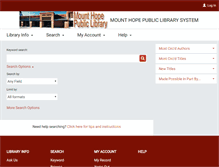 Tablet Screenshot of mthope.polarislibrary.com
