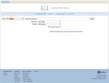 Tablet Screenshot of cushing.polarislibrary.com