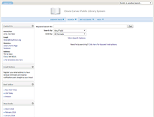 Tablet Screenshot of clovis.polarislibrary.com